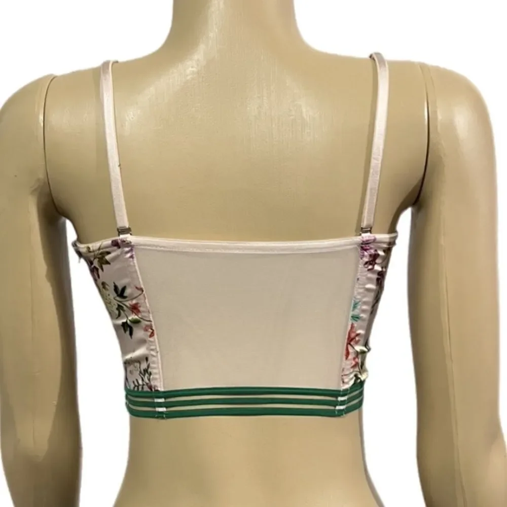 Victoria’s Secret Very Sexy Unlined Mesh Satin Strapless Bustier V Bralette